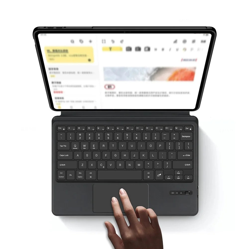 For Honor MagicPad3 12.5 Leather Case + Touchpad Bluetooth-Compatible Keyboard (without Backlit) - 4