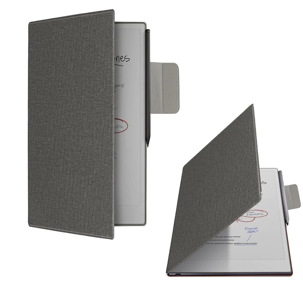 For ReMarkable Paper Pro Move Case Magnetic Closure PU Leather Flip Protective Cover Auto Wake  /  Sleep - Grey - 5