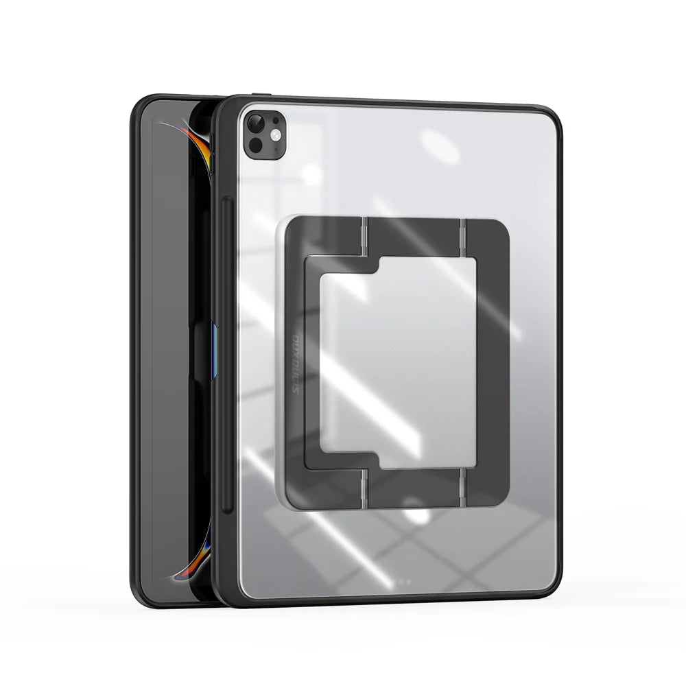 DUX DUCIS For iPad Pro 11 (2025) / iPad Pro 11 (2024) Tablet Case  Axis Series Tablet Case with Kickstand PC + TPU Shockproof Protective Cover - Black - 1