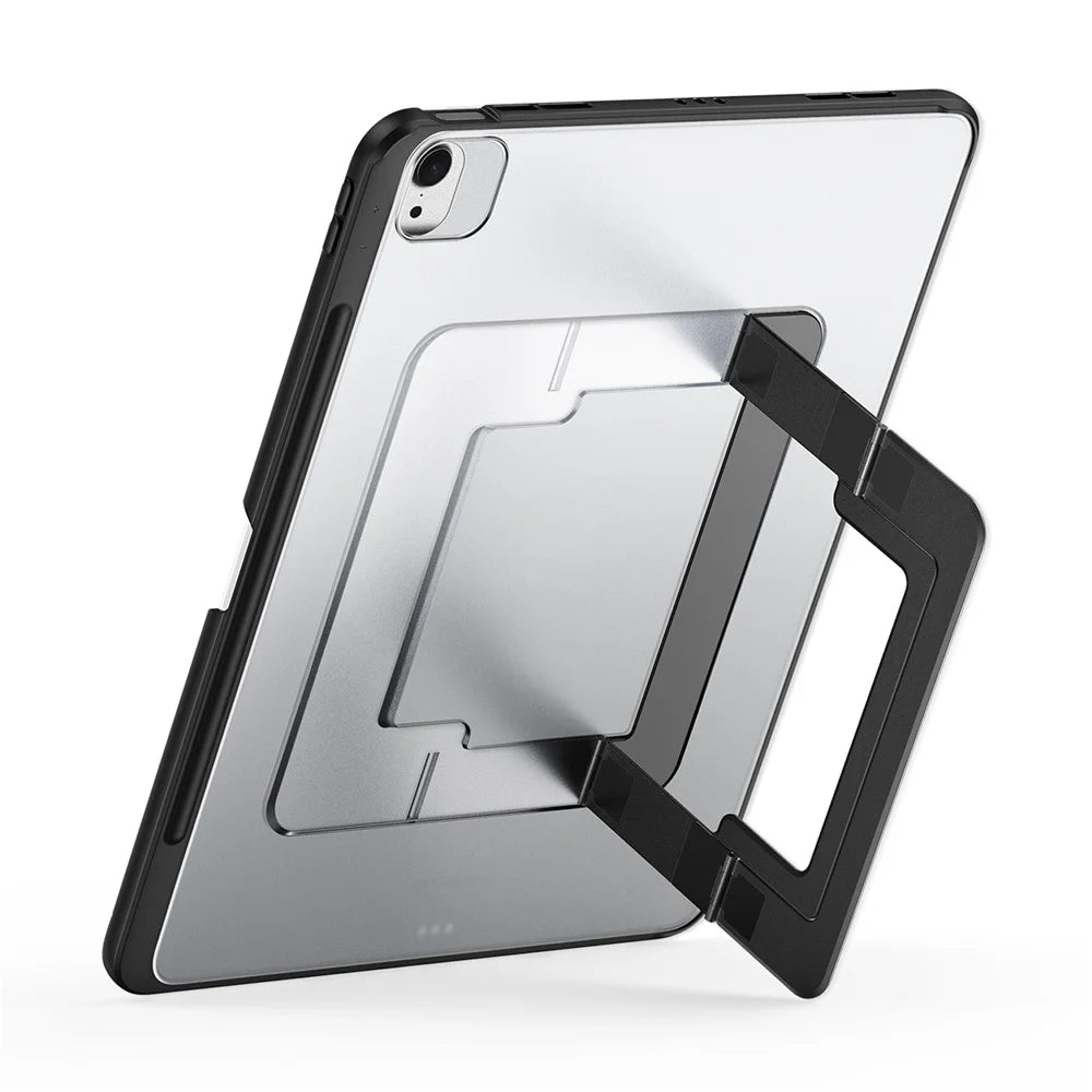 DUX DUCIS For iPad Air 13 (2026) / (2025) / (2024) Tablet Case  Axis Series Tablet Case with Kickstand PC + TPU Shockproof Protective Cover - Black - 2