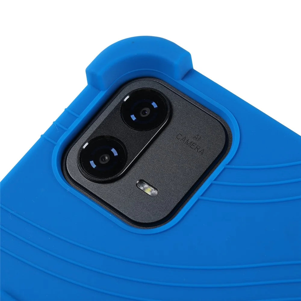 For Teclast ArtPad Air Case Adjustable Kickstand Silicone Tablet Protective Cover - Dark Blue - 4