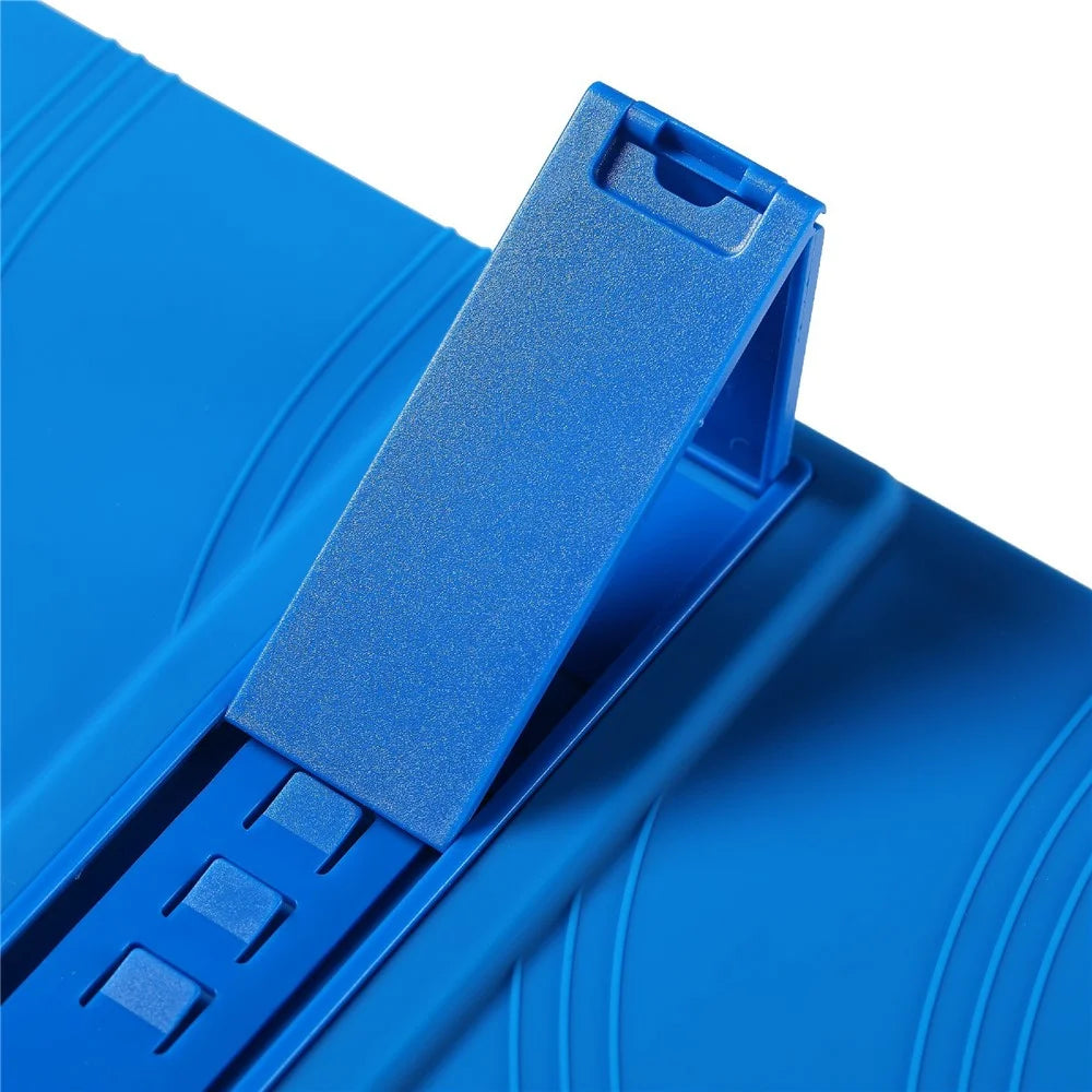 For TCL NxtPaper 14 Case Adjustable Kickstand Silicone Tablet Protective Cover - Dark Blue - 5