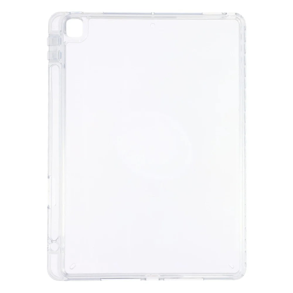 Tablet Case for iPad 10.2 (2021)  /  (2020)  /  (2019) Clear Crystal Cover with Pencil Slot Shockproof TPC + PC Shell - Transparent - 2
