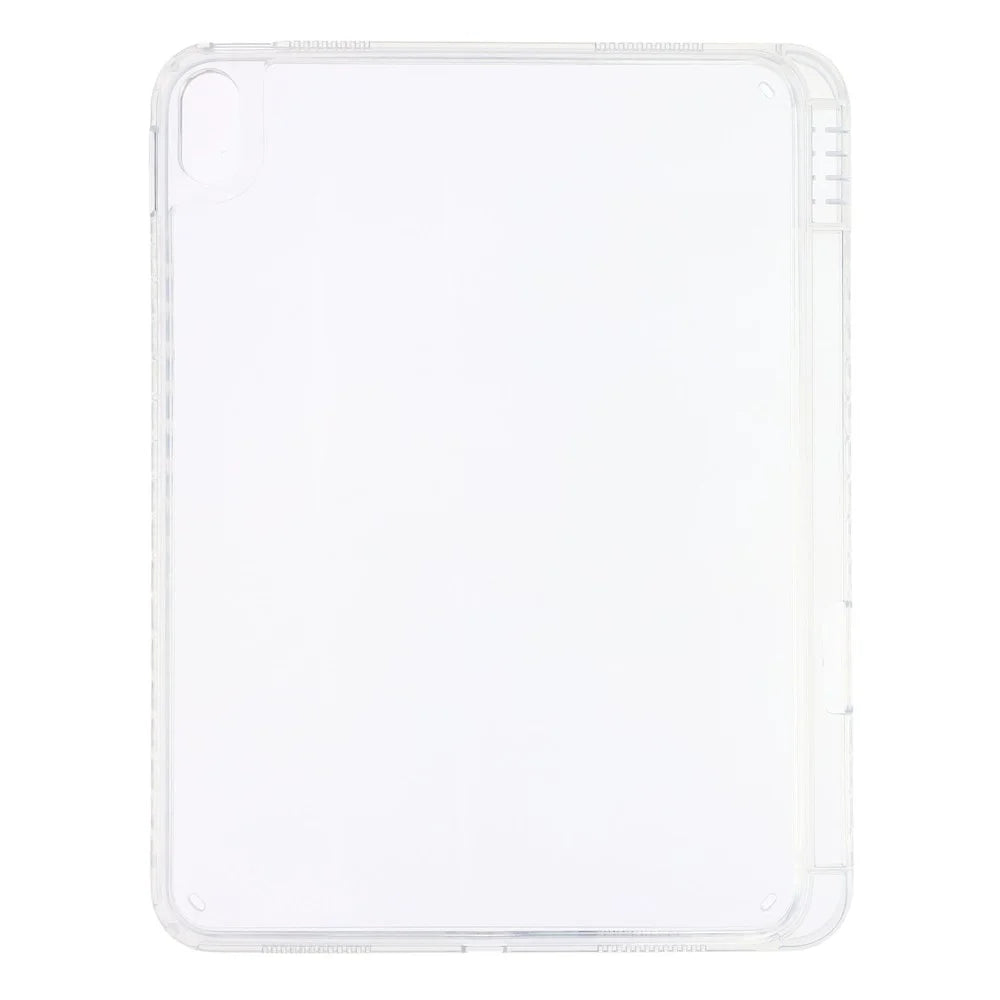 Tablet Case for iPad (2025)  /  10.9 (2022) Clear Crystal Cover with Pencil Slot Shockproof TPC + PC Shell - Transparent - 2