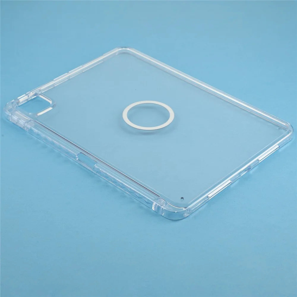 Tablet Case for iPad Pro 11 (2025)  /  (2024) Transparent Magnetic Cover with Pencil Slot Shockproof TPC + PC Shell - Transparent - 5