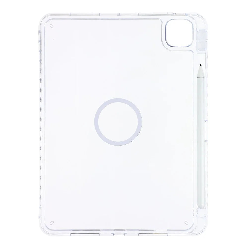 Tablet Case for iPad Pro 11 (2022)  /  (2021)  /  (2020)  /  Pro 11-inch (2018) Transparent Magnetic Cover with Pencil Slot Shockproof TPC + PC Shell - Transparent - 2