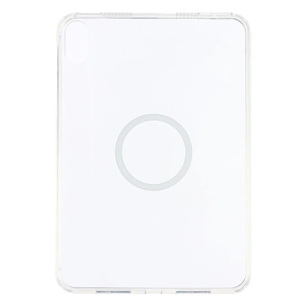 Tablet Case for iPad mini (2024)  /  (2021) Matte Transparent Magnetic Back Panel TPU + PC Cover - Transparent - 2