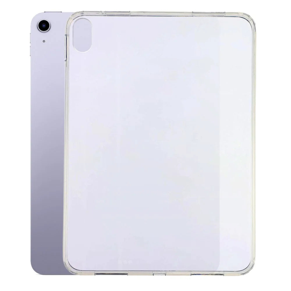 Tablet Case for iPad Air 11 (2026)  /  (2025)  /  (2024)  /  Air (2022)  /  Air (2020) Matte Transparent Back Panel TPU + PC Cover - Transparent - 1