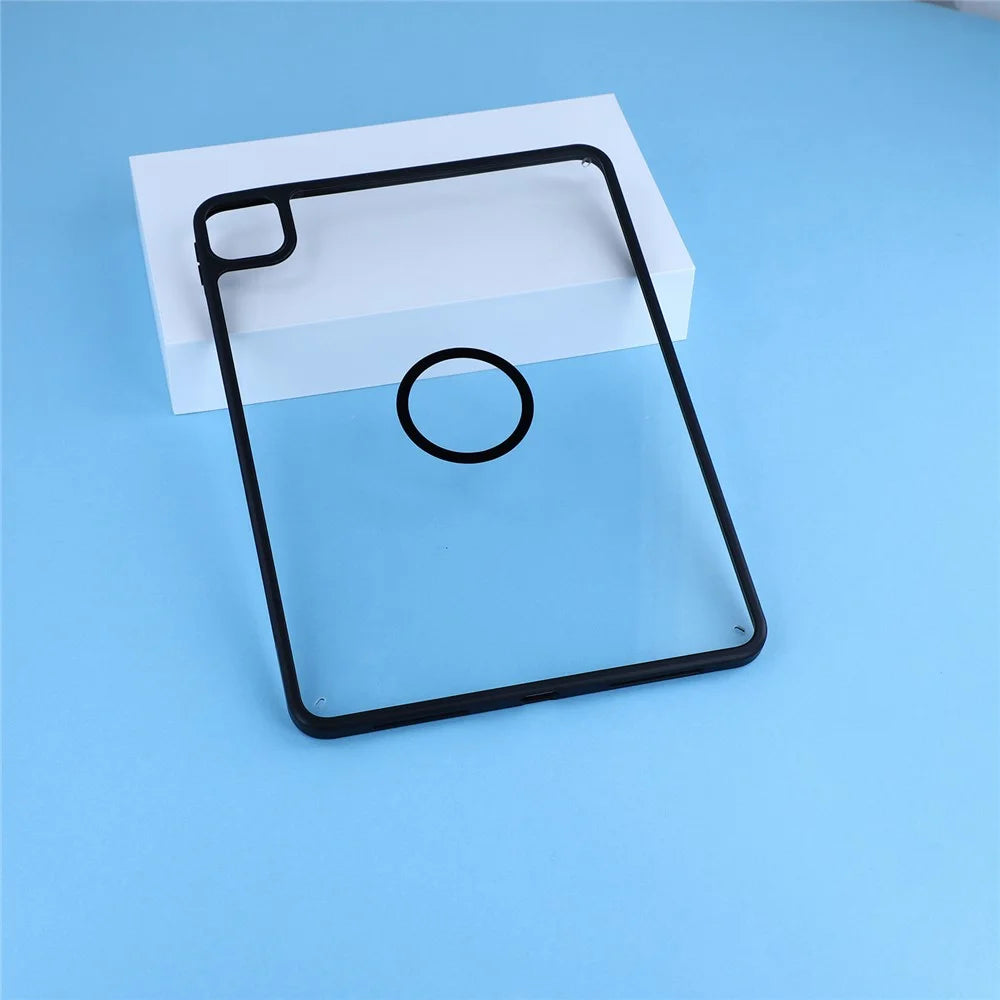 Magnetic Case for iPad Pro 11 (2022)  /  (2021)  /  (2020)  /  Pro 11-inch (2018) Solid Color Frame Matte Transparent Back Panel  TPU + PC Cover - Transparent - 6