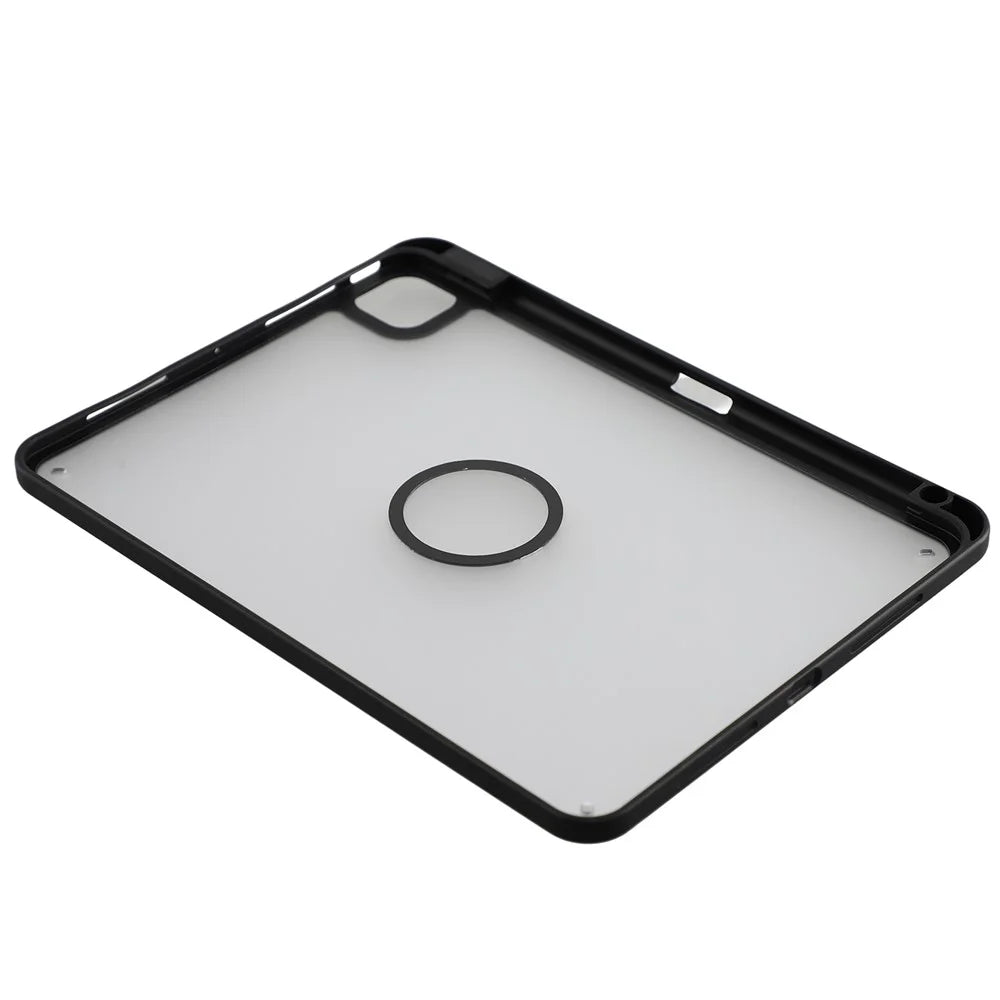 Tablet Case for iPad Pro 11 (2025)  /  (2024) Matte Magnetic Cover with Pencil Slot Shockproof TPU + PC Shell - Matte Black - 5