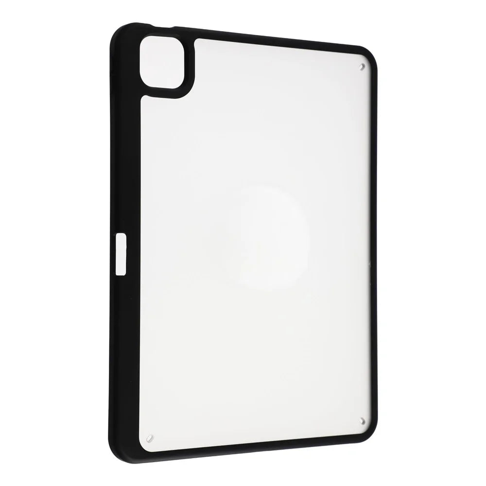 Case for iPad Air 13 (2025) / (2024) / iPad Pro 12.9 (2022) / (2021) / (2020) / (2018) Matte PC + TPU Protective Cover with Pencil Holder - Matte Black - 4