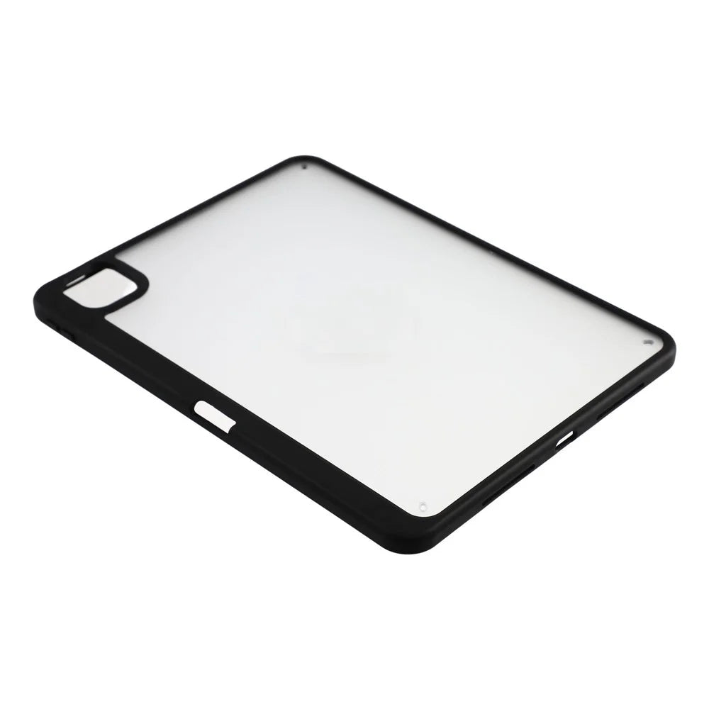 Case for iPad Air 13 (2025) / (2024) / iPad Pro 12.9 (2022) / (2021) / (2020) / (2018) Matte PC + TPU Protective Cover with Pencil Holder - Matte Black - 7