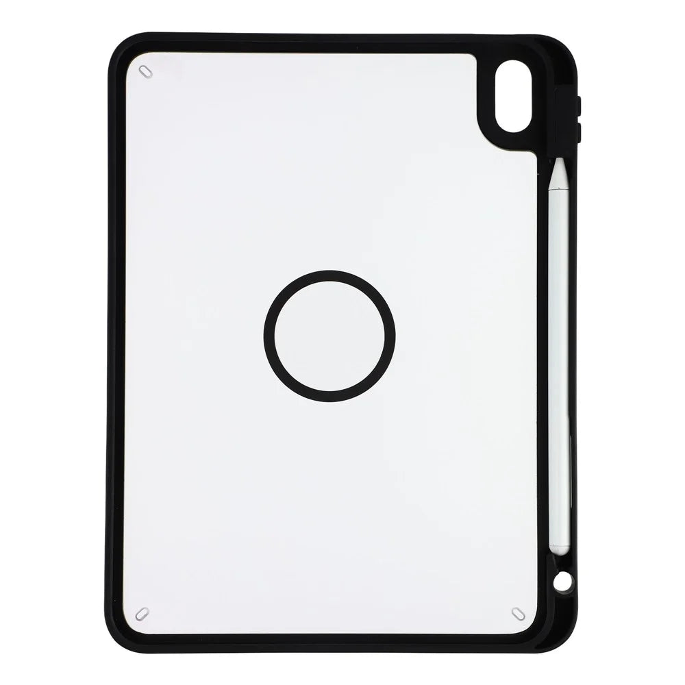 Tablet Case for iPad 10.9 (2025)  /  (2022) Matte Magnetic Cover with Pencil Slot Shockproof TPU + PC Shell - Matte Black - 3