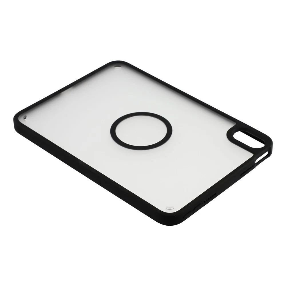 Tablet Case for iPad mini (2024)  /  (2021) Matte Magnetic Cover Shockproof TPU + PC Shell - Matte Black - 4