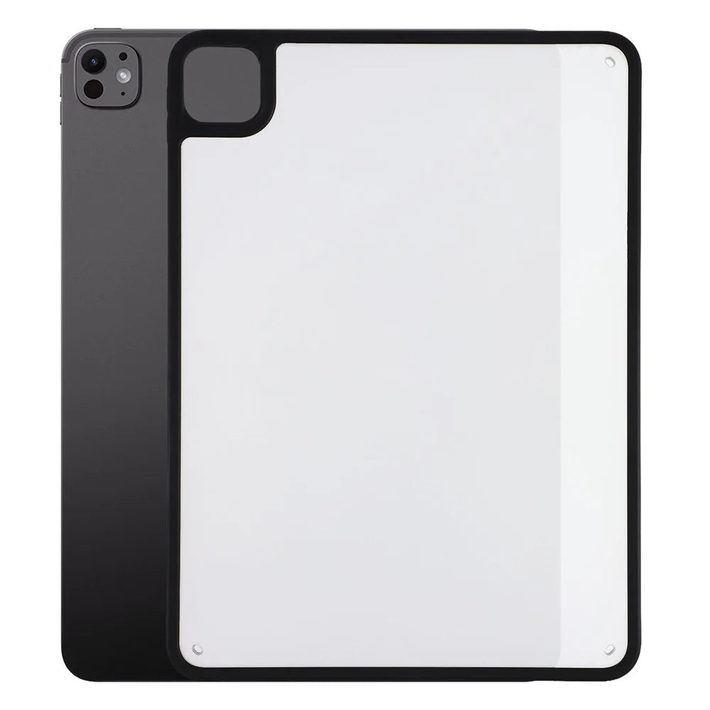 For iPad Pro 13 (2025) / (2024) Case Matte PC + TPU Drop Protection Back Cover - Matte Black - 1