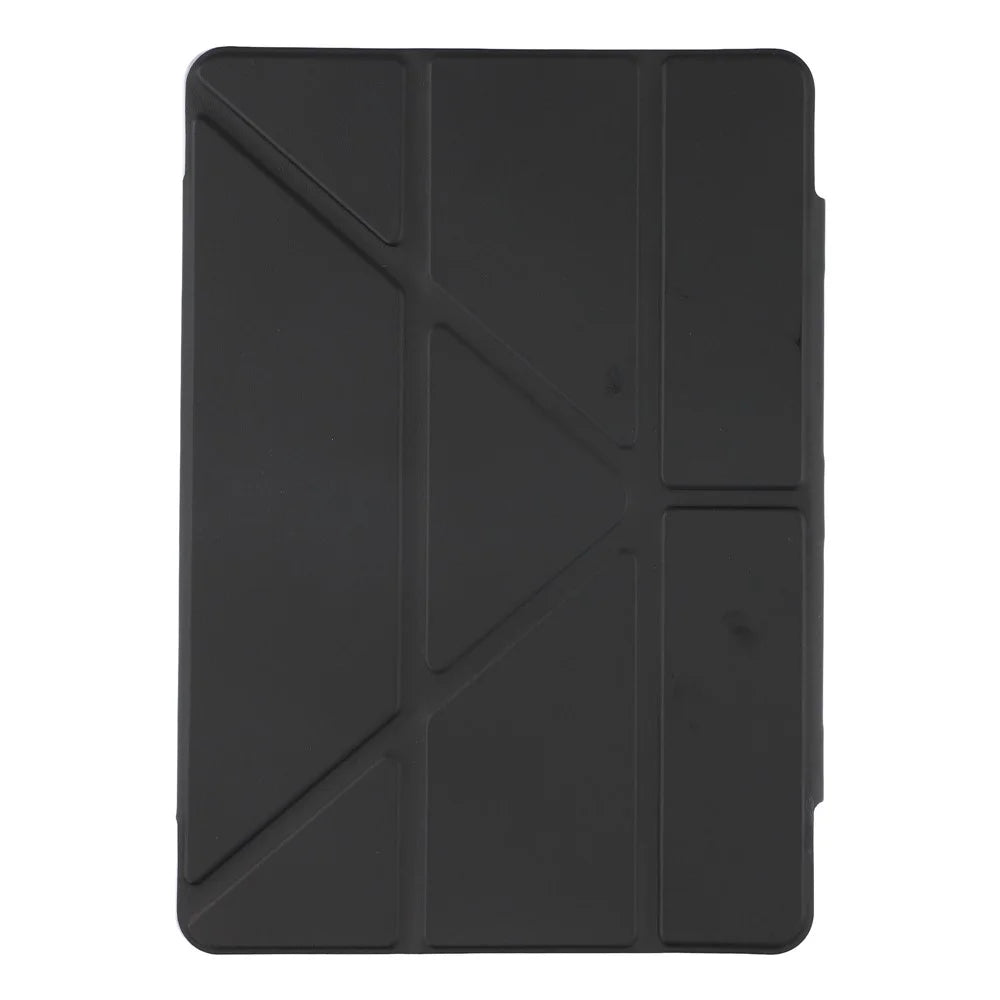 Case for iPad 10.2 (2021)  /  (2020)  /  (2019) Clear Hard Shell with Pencil Holder Smart Sleep Wake Stand Protective Cover - Black - 6