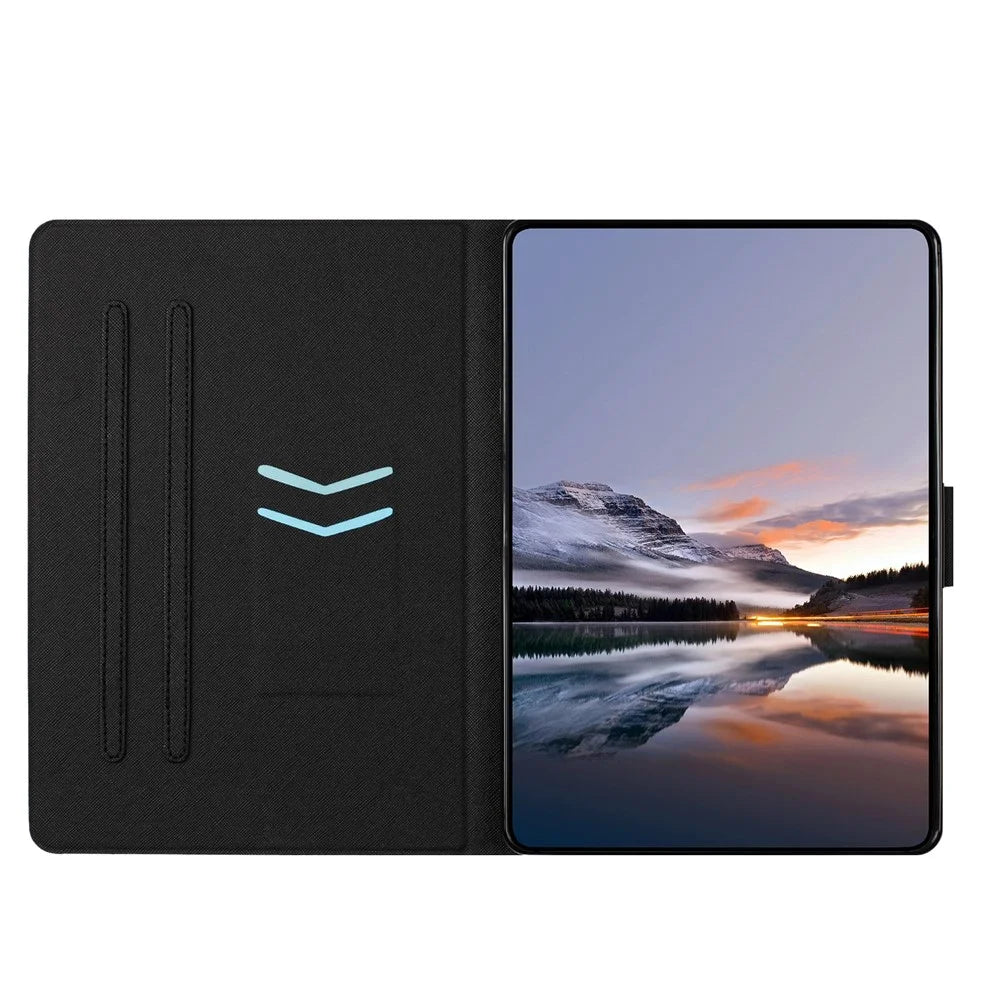 Tablet Case for Samsung Galaxy Tab A8 10.5 (2022)  /  (2021) Litchi Texture TPU + PU Leather Protective Cover - Golden Sand - 2