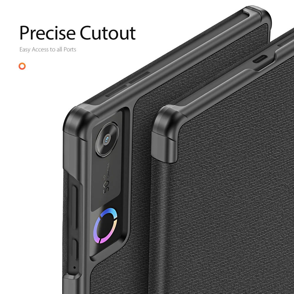 Dux Ducis for Lenovo Legion Y700 (Gen 5) Case DUX DUCIS Domo Series Tri-fold Stand PU Leather Tablet Cover - Black - 4