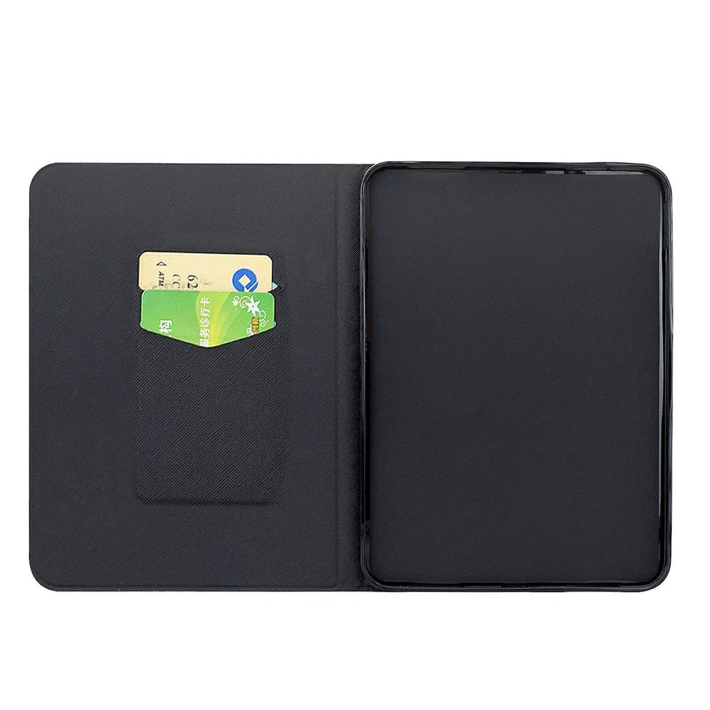 For Amazon Kindle Paperwhite (2024) Case Pattern Printing Stand Leather Tablet Cover with Card Slots - Starry Night Cat - 2
