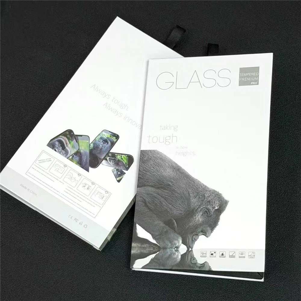100Pcs Tempered Glass Screen Protector Packaging Box with Hook Display Box - 2