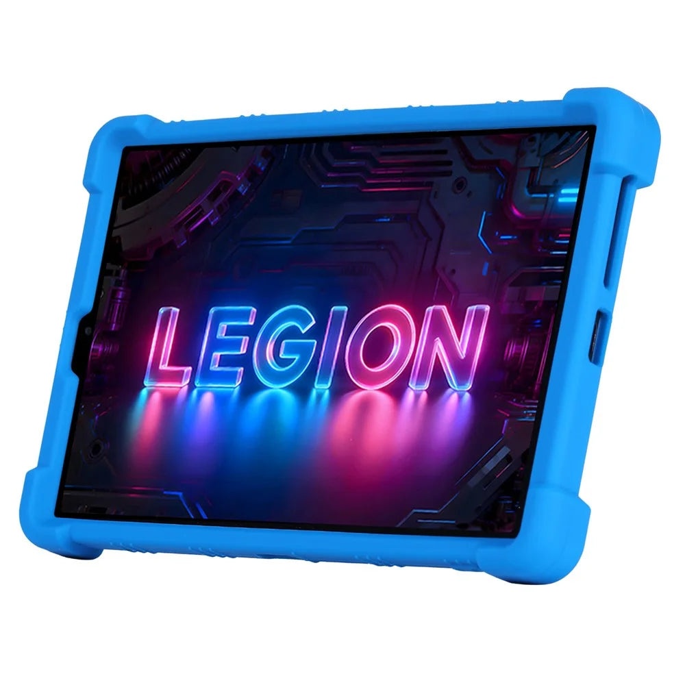 For Lenovo Legion Y700 (Gen 5) Tablet Case Adjustable Kickstand Silicone Tablet Protective Cover - Dark Blue - 2