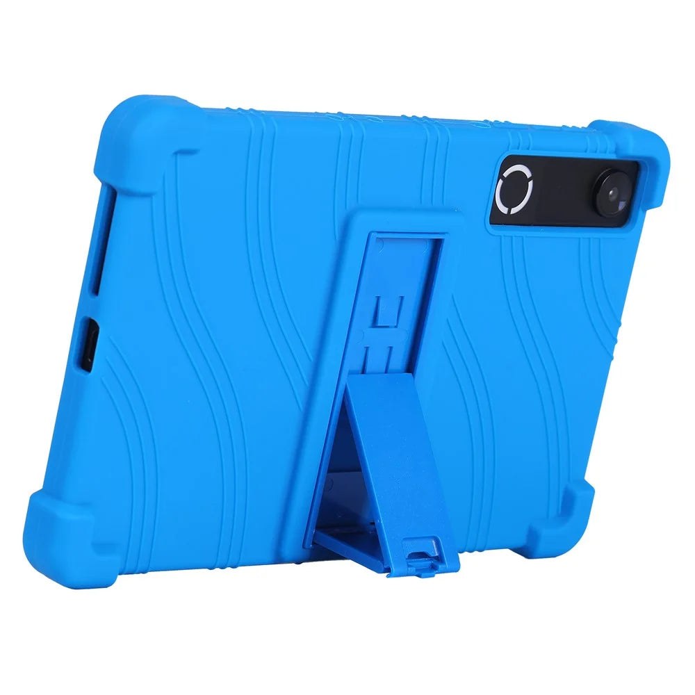 For Lenovo Legion Y700 (Gen 5) Tablet Case Adjustable Kickstand Silicone Tablet Protective Cover - Dark Blue - 3