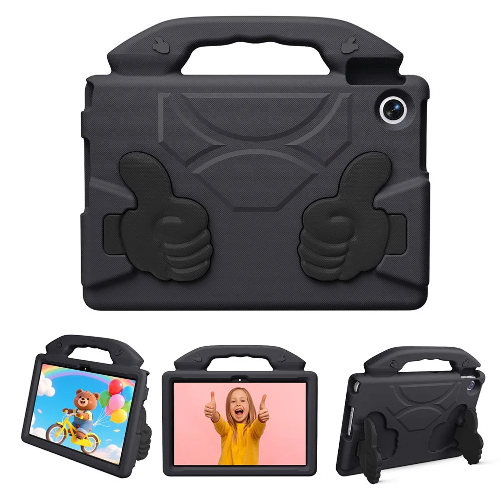 Tablet Case For Lenovo Tab TB311FU / Tab K10 (2nd Gen) / Motorola Moto Pad 60 Lite EVA Thumb Kickstand Cover - Black - 2