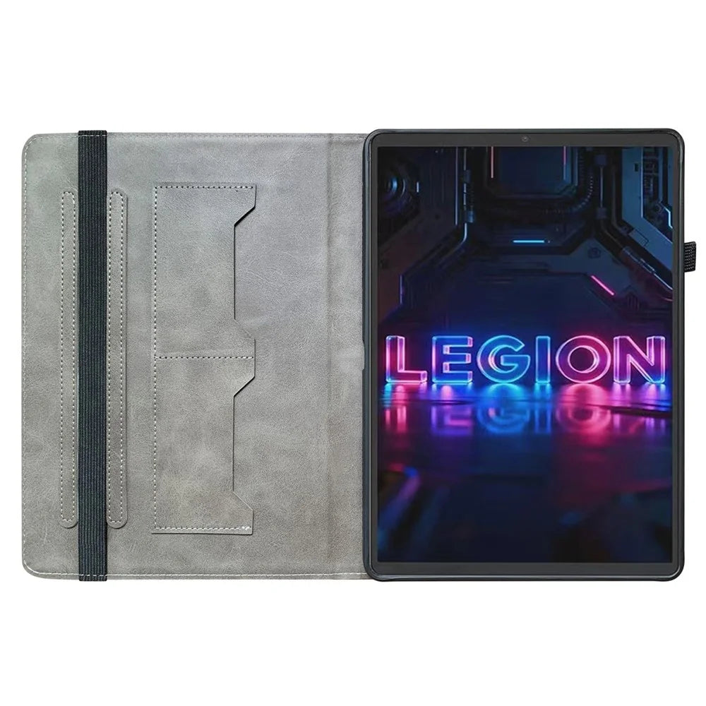 Leather Case For Lenovo Tab Gen 5 / Legion Y700 (Gen 5) Pattern Printed Stand Tablet Cover with Card Slots - Pink Butterfly - 3