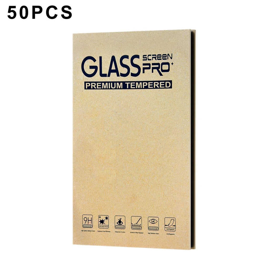 50Pcs 12.9 inch Packaging Box for Tempered Glass Screen Protector Kraft Paper Foldable Storage Case - Yellow - 1
