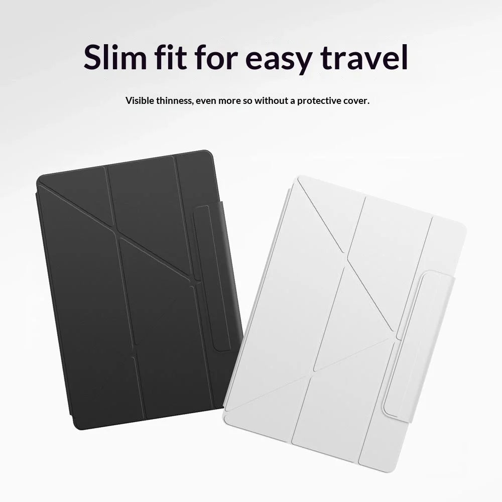 For Lenovo Legion Y900 Y-type Stand Cover Anti-scratch Magnetic PU Leather Tablet Case - Black - 6