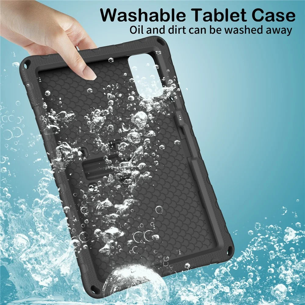 Tablet Case For Lenovo Idea Tab Plus / Xiaomi Redmi Pad 2 Pro / Pad Pro / Pad Pro 5G / Poco Pad 4G / Pad M1 / Honor Pad 20 / Pad V8 Pro / Pad 10 , Butterfly Kickstand EVA Cover with Shoulder Strap - Black - 3