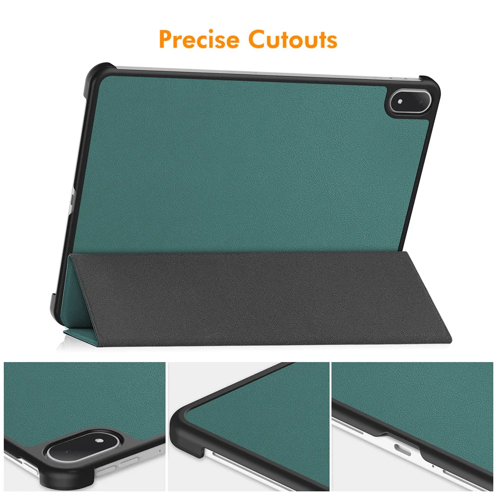 HAT PRINCE for Oppo Pad 5 Pro / OnePlus Pad 4 Trifold Stand Cover ENKAY  PU Leather + PC Tablet Case - Black - 4