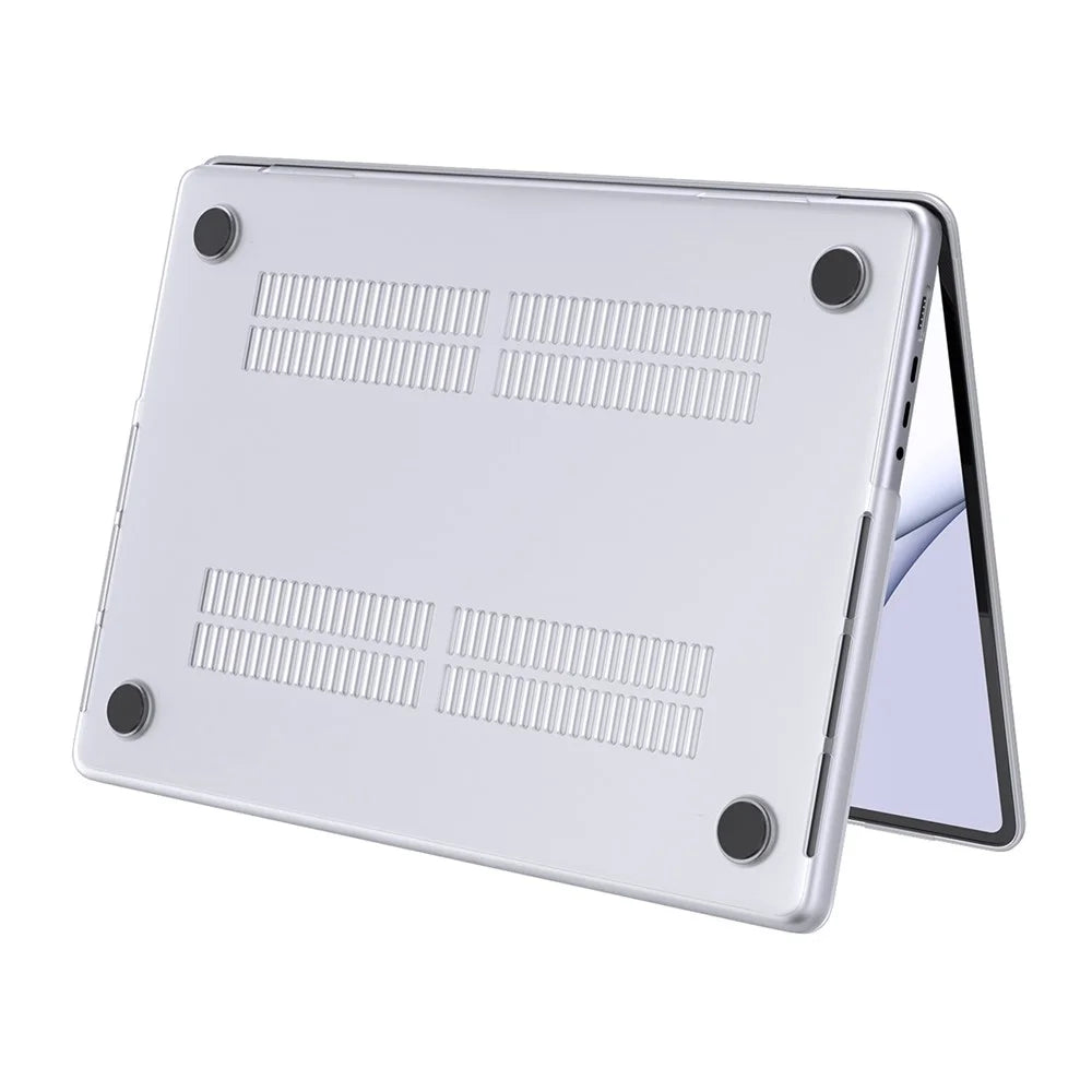 LENTION For MacBook Pro 14 inch (2026) A3427 A3426 / (2025) A3434 A3112 A3185 A3401 / (2024) A2918 A2992 / (2023) A2779 / (2022) / (2021) A2442 Matte Finish PC Laptop Case Front and Back Cover - Transparent White - 5