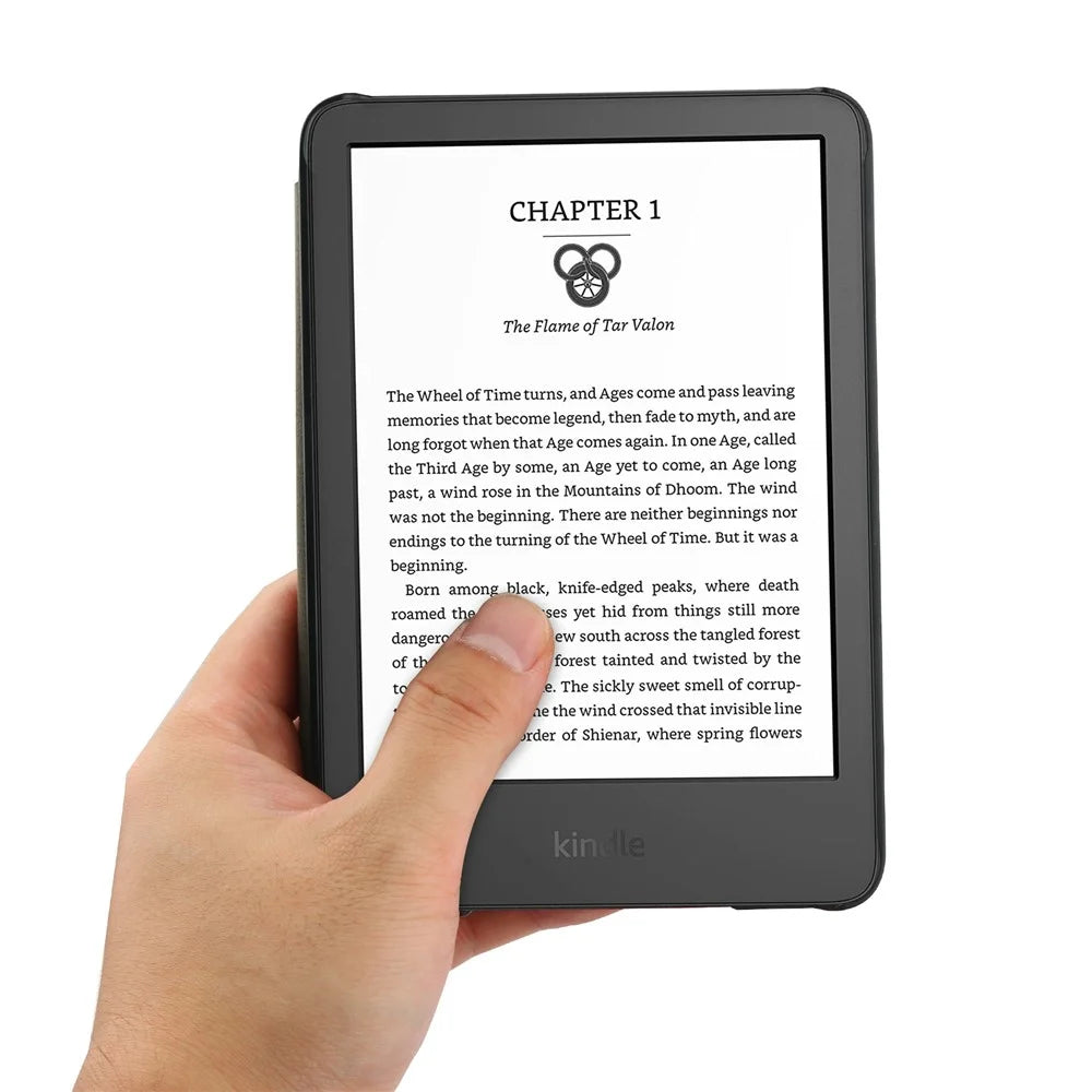 For Amazon Kindle 6 inch (2024) / (2022) PU Leather + PC Protective Case Pattern Printing Auto Sleep / Wake E-Reader Cover - Graffiti - 3