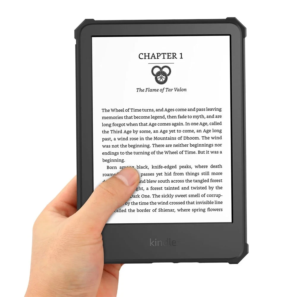 For Amazon Kindle 6 inch (2024) / (2022) PU Leather + TPU Case Full Protection E-Reader Cover with Auto Sleep / Wake - Black - 3