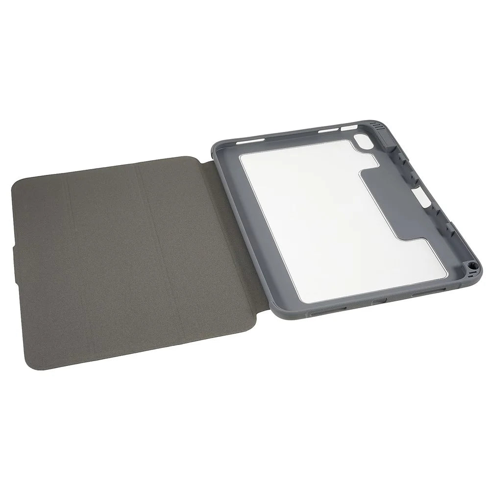 MUTURAL Hard PC TPU Leather Case for iPad (2025) / 10.9 (2022) Shockproof Cover Tablet Case with Tri-Fold Stand - Black - 5