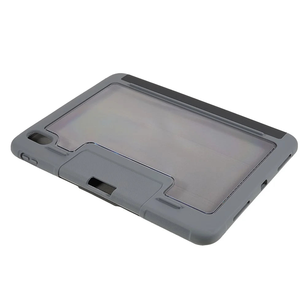 MUTURAL Hard PC TPU Leather Case for iPad (2025) / 10.9 (2022) Shockproof Cover Tablet Case with Tri-Fold Stand - Black - 7