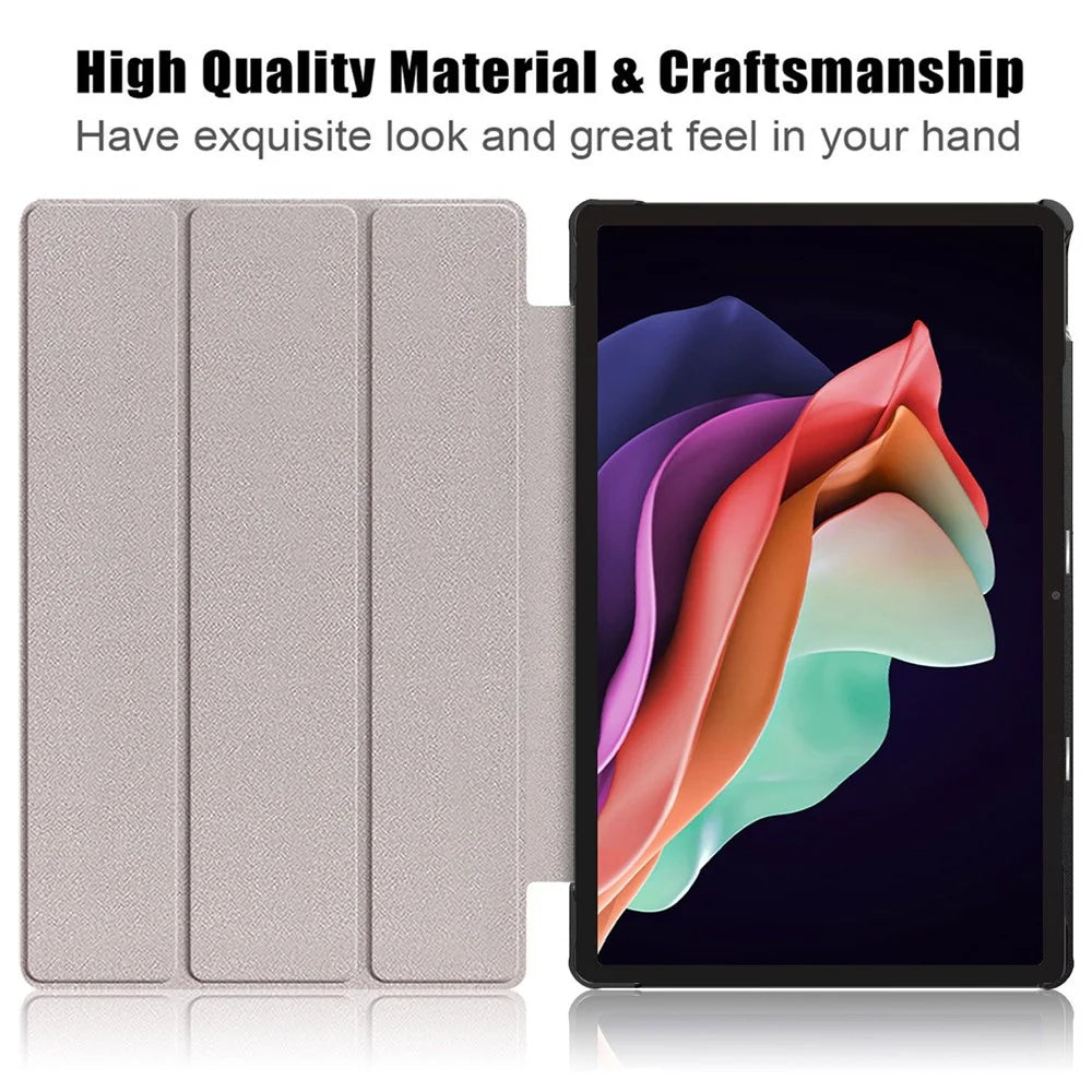For Lenovo Tab P11 Gen 2 Pattern Printing PU Leather Protective Cover Trifold Stand Smart Tablet Case with Auto Wake  /  Sleep - Cat - 2