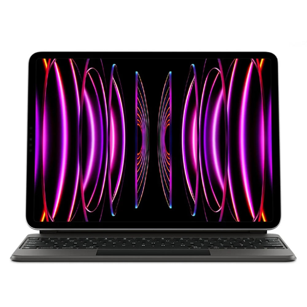 For iPad Pro 12.9 (2020) / (2021) / (2022) Magnetic Floating Bluetooth-compatible Keyboard + Leather Tablet Case - 4