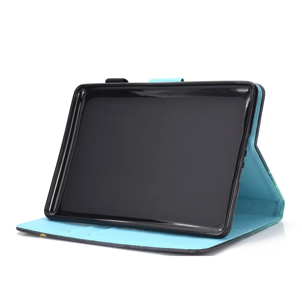 For Amazon Kindle Youth Edition 2022 Cover Stitching Line PU Leather Tablet Full Protection Case with Card Slots - Husky - 5