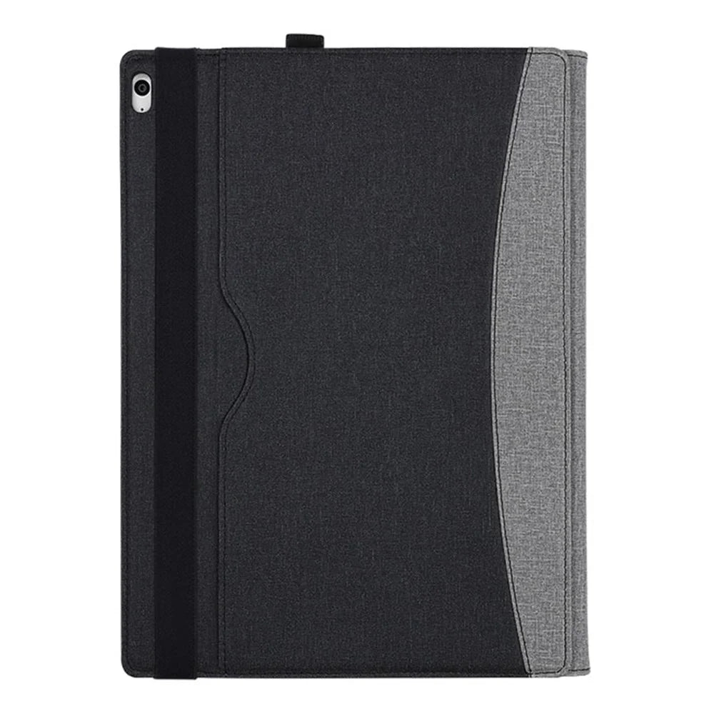 For Microsoft Surface Book 1 / 2 / 3 15 inch Protective Case Anti-Scratch Detachable Leather Case with Stand - Black  /  Grey - 2