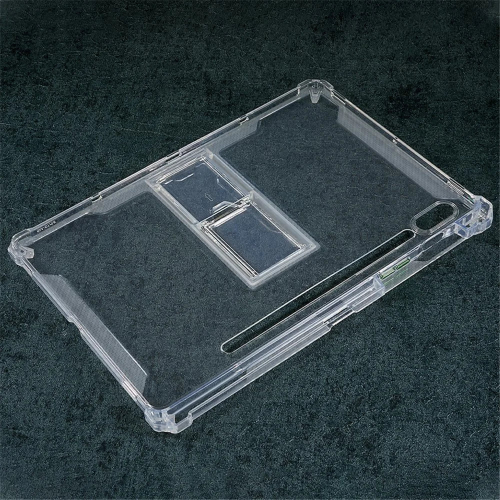 For Samsung Galaxy Tab S8 / S7 Clear TPU Back Cover Drop-Proof Tablet Case with Kickstand - 4