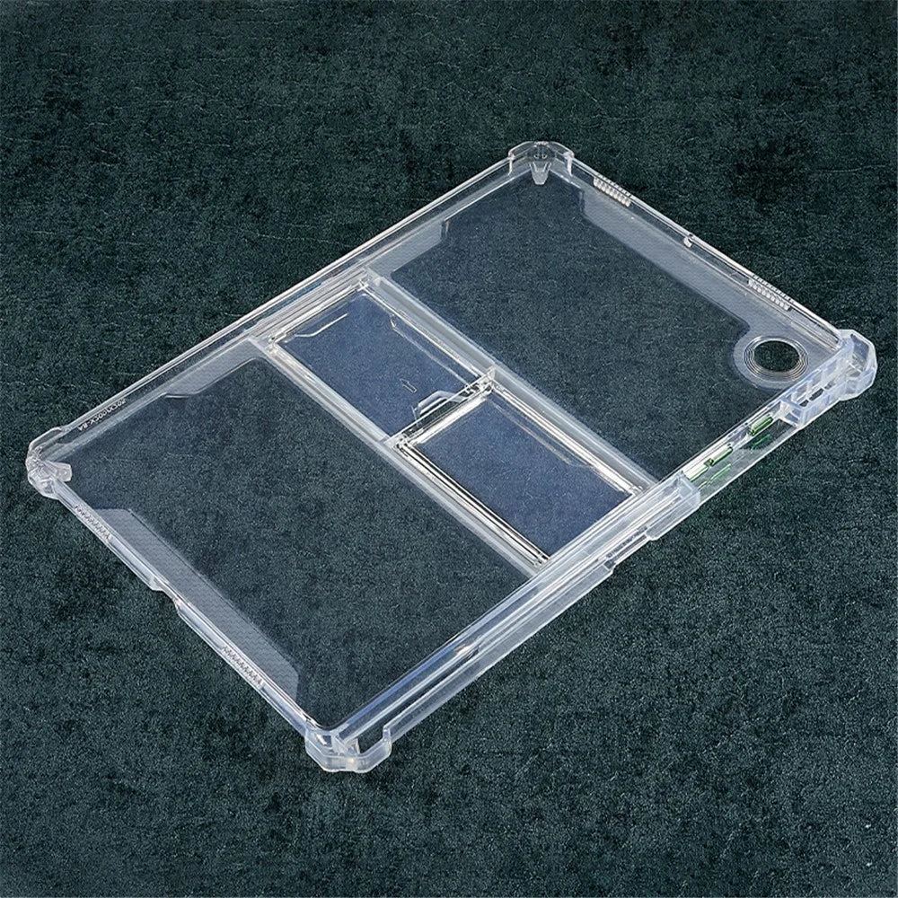 For Samsung Galaxy Tab A8 10.5 (2021) X205 / X200 Transparent TPU Protective Cover Kickstand Drop-proof Tablet Case - 4