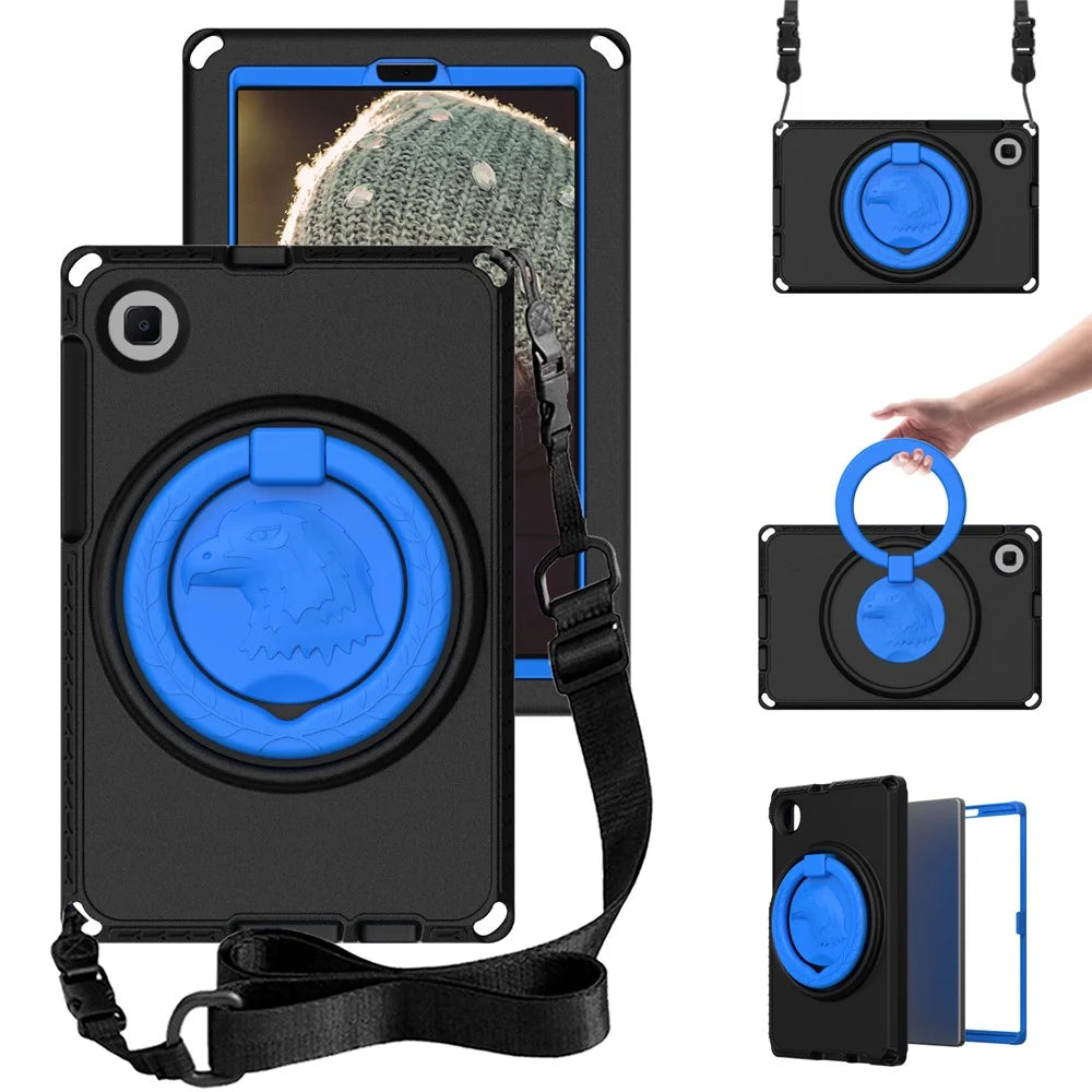 For Samsung Galaxy Tab A11 / A9 / A 8.0 (2019) SM-T290 (Wi-Fi) / SM-T295 (LTE) / Tab A7 Lite 8.7-inch (2020) T220 / T225 Tablet Cover - Black - 1