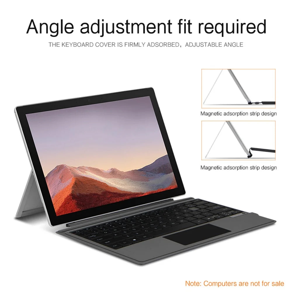 For Microsoft Surface Pro 4 / 5 / 6 / 7 Backlit Design Magnetic Rechargeable Bluetooth-compatible Wireless Keyboard - 6