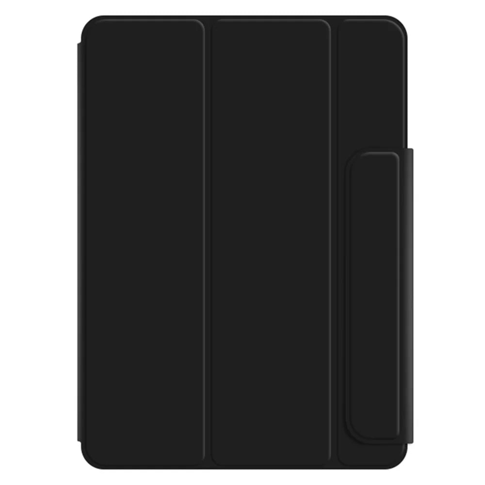 For OnePlus Pad PU Leather Tablet Case Magnetic Tri-fold Protective Cover with Stand - Black - 3