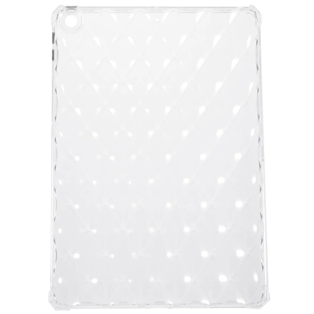For iPad 10.2 (2021) / (2020) / (2019) Airbag Diamond Texture Anti-drop Cover Soft TPU Clear Tablet Case - 2