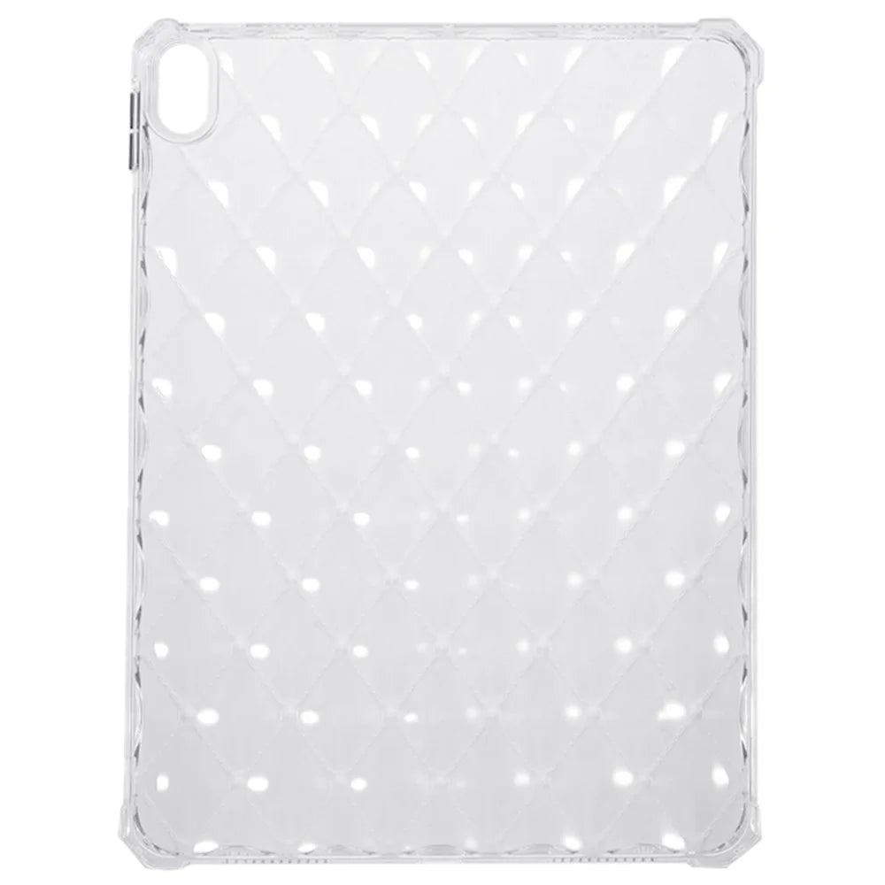 For iPad Air (2022) / (2020) Airbag Diamond Texture TPU Cover Anti-drop Clear Tablet Case - 2