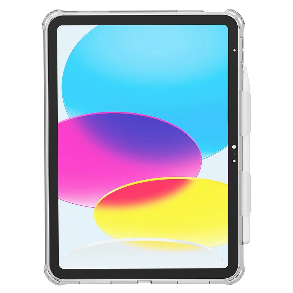 For iPad Pro 11 (2018) / (2020) / (2021) / (2022) Kickstand Tablet Case Rotary Hand Strap TPU+PC Cover with Shoulder Strap - Glitter White - 5