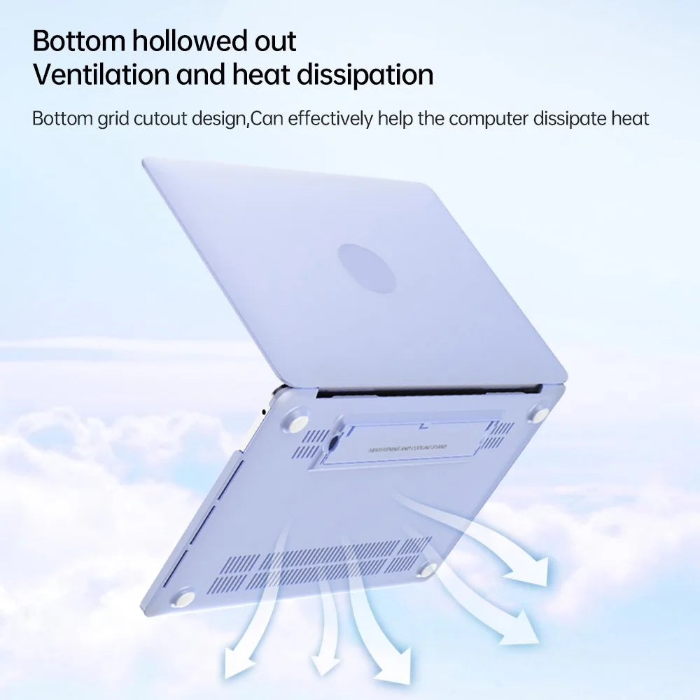 Laptop Case for MacBook Pro 13 inch (2016) A1706 A1708 / (2018) A1989 / (2019) A2159 / (2020) / (2022) A2289 A2251 A2338 PC Cover - Purple - 6